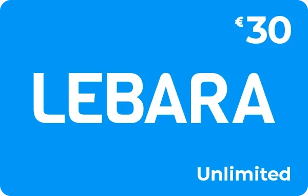 Lebara Unlimited beltegoed 30 euro