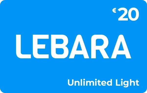 Lebara Unlimited light beltegoed 20 euro