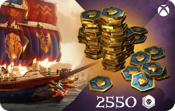 Sea of Thieves Captain's Ancient Coin Pack 2550 Coins (Xbox)