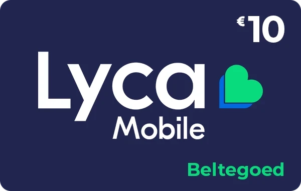 Lyca Mobile beltegoed 10 euro = 20 euro