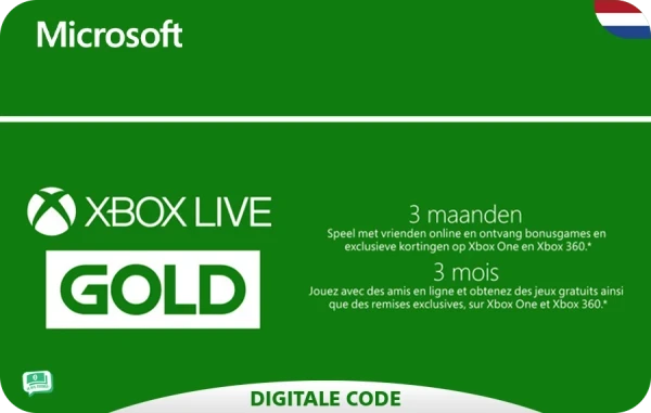 Xbox Live Gold abonnement 3 maanden