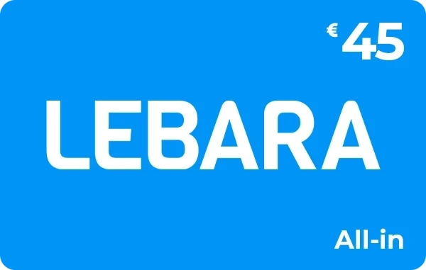 Lebara All-in beltegoed 45 euro