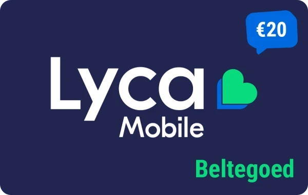 Lyca Mobile beltegoed 20 euro = 40 euro