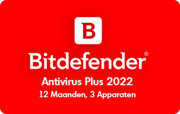 Bitdefender Antivirus Plus 2022 - 12 maanden/3 apparaten - Nederlands (PC)