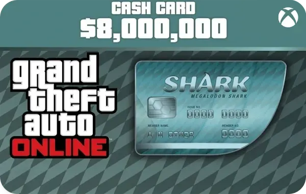 Grand Theft Auto V (GTA V) Megalodon Shark Cash Card (Xbox)