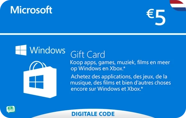 Microsoft Giftcard 5 euro