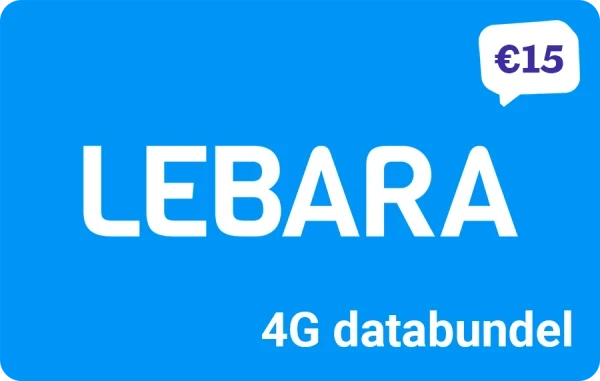 Lebara Online 4G databundel 15 euro