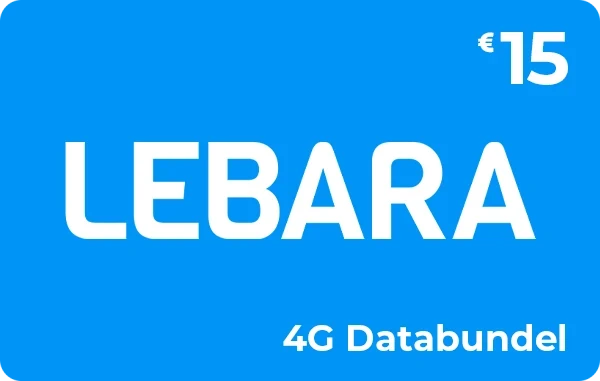 Lebara Online 4G databundel 15 euro