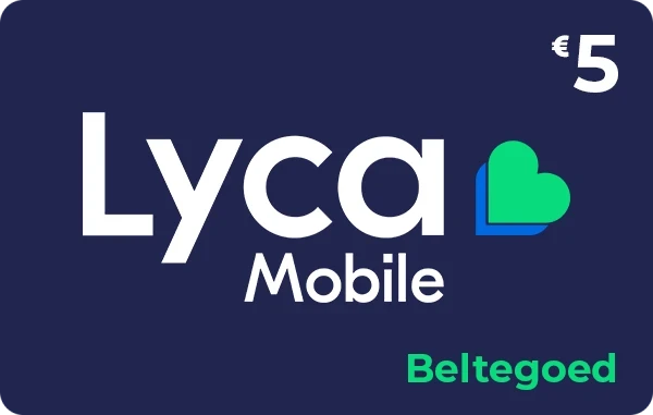 Lyca Mobile beltegoed 5 euro = 10 euro