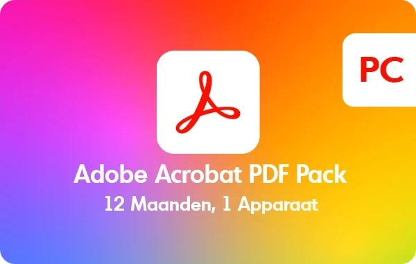 Adobe Acrobat PDF Pack - 12 maanden/1 apparaat - Meertalig - PC