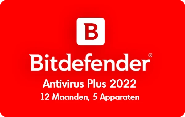 Bitdefender Antivirus Plus 2022 - 12 maanden/5 apparaten - Nederlands (PC)