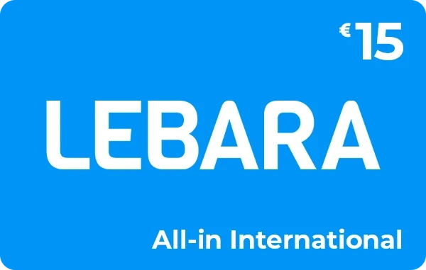 Lebara All-in International beltegoed 15 euro